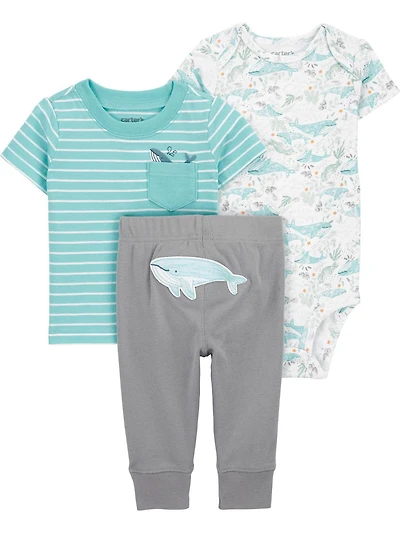 Carter's Child of Mine Ensemble 3 pièces baleine pour bébé garçon