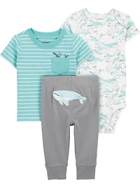 Carter's Child of Mine Ensemble 3 pièces baleine pour bébé garçon