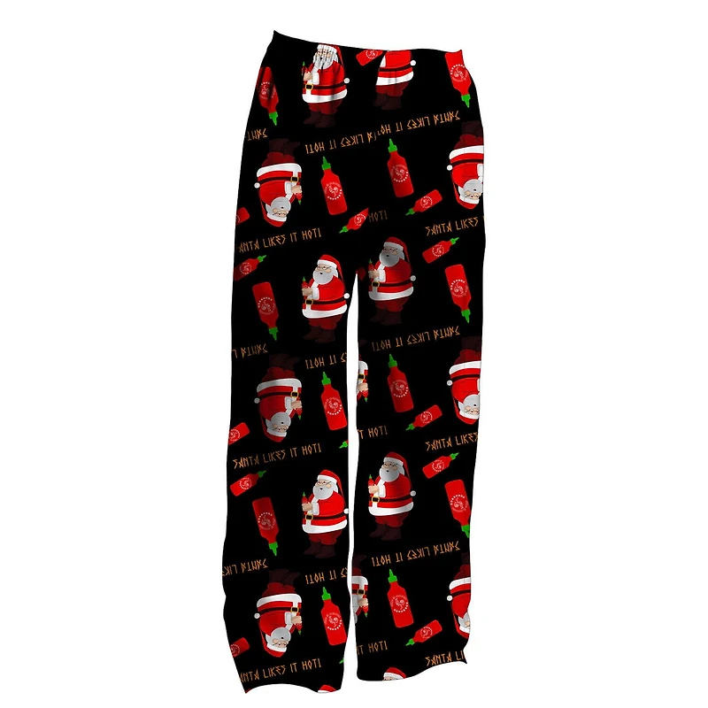 Sriracha Mens Sleep Pants Santa like Or Not