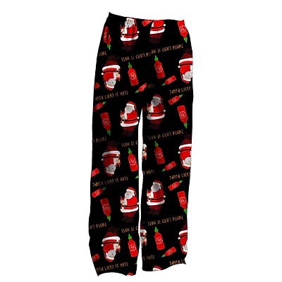 Sriracha Mens Sleep Pants Santa like Or Not