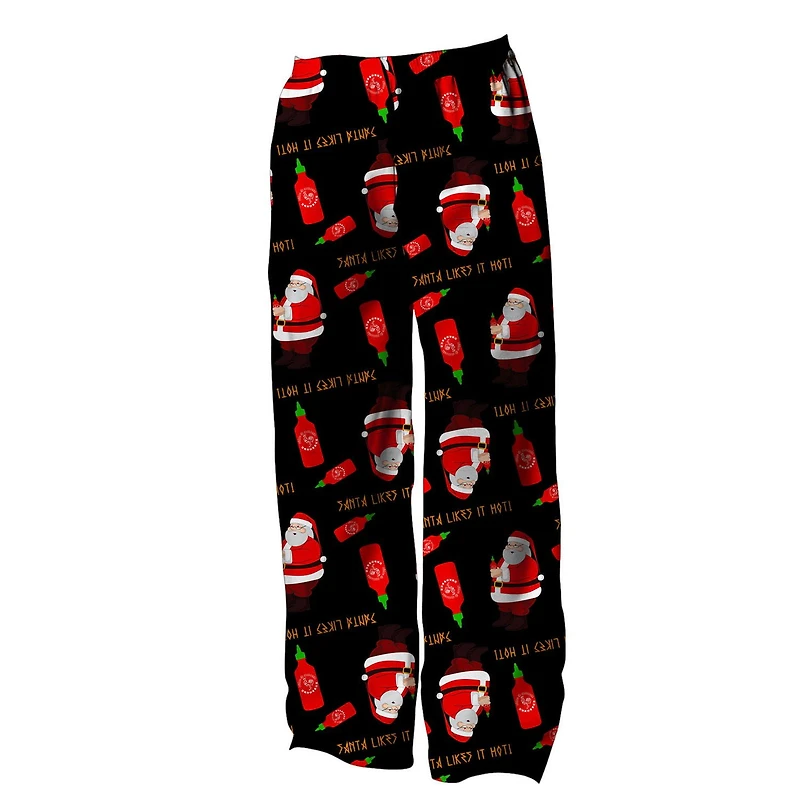 Sriracha Mens Sleep Pants Santa like Or Not