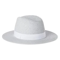Time and Tru Women's Straw Panama Hat