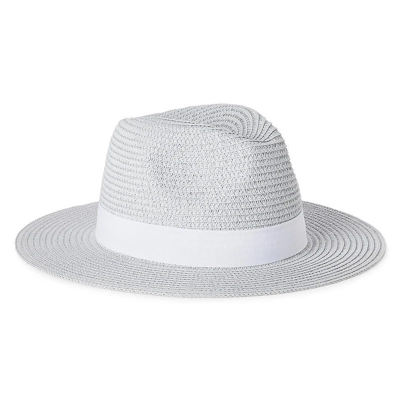 Time and Tru Women's Straw Panama Hat