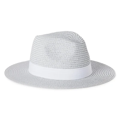 Time and Tru Women's Straw Panama Hat