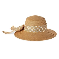 Chapeau cloche en paille Time and Tru pour femmes