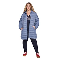 Manteau Doudoune à capuche pliable George pour femme Taille Plus Taille 1X a 4X