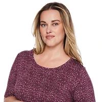 T-shirt à ourlet asymétrique George Plus pour femmes Tailles 1X-4X