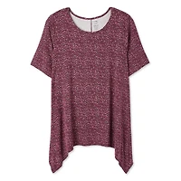 T-shirt à ourlet asymétrique George Plus pour femmes Tailles 1X-4X