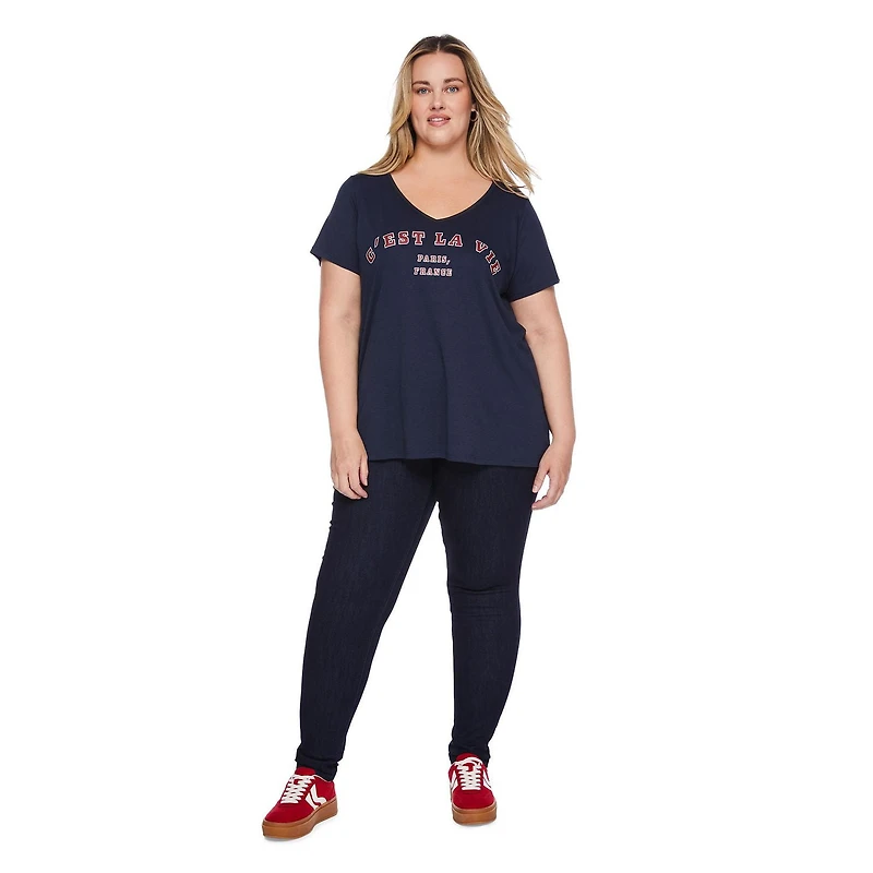 George Women's Plus V-Neckline Tee