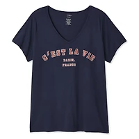 George Women's Plus V-Neckline Tee
