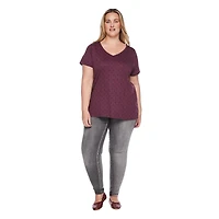 T-shirt avec encolure en V George Plus pour femmes Tailles 1X-4X