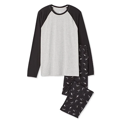 Pyjama à manches raglan 2 pièces George pour hommes