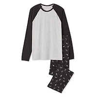 Pyjama à manches raglan 2 pièces George pour hommes