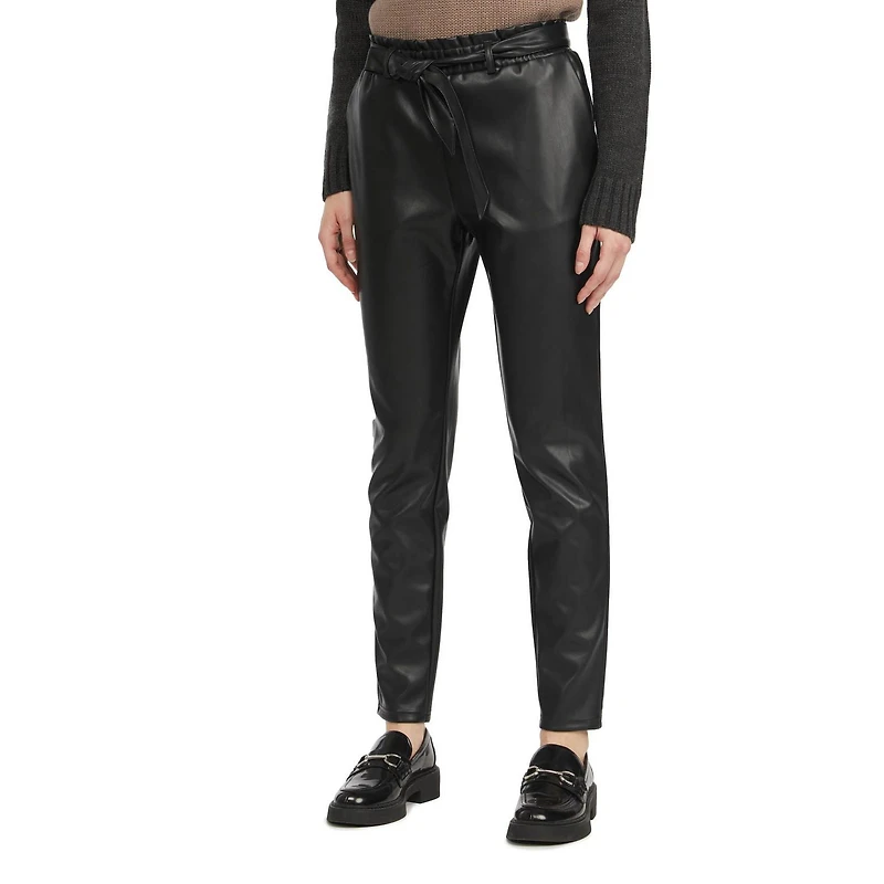 Mexx Women’s Pull-On Vegan Leather Pants