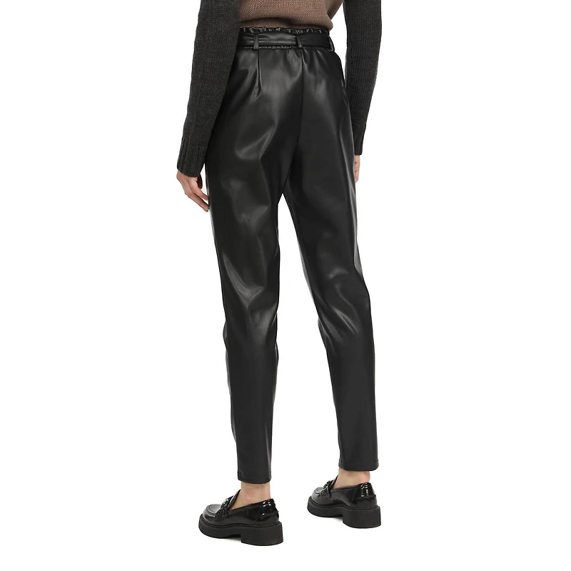 Mexx Women’s Pull-On Vegan Leather Pants