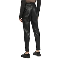 Mexx Women’s Pull-On Vegan Leather Pants