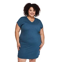 Chemise de nuit à encolure en V George Plus pour femmes