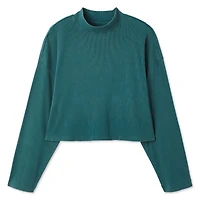 George Women's Cropped Mock Neckline Top