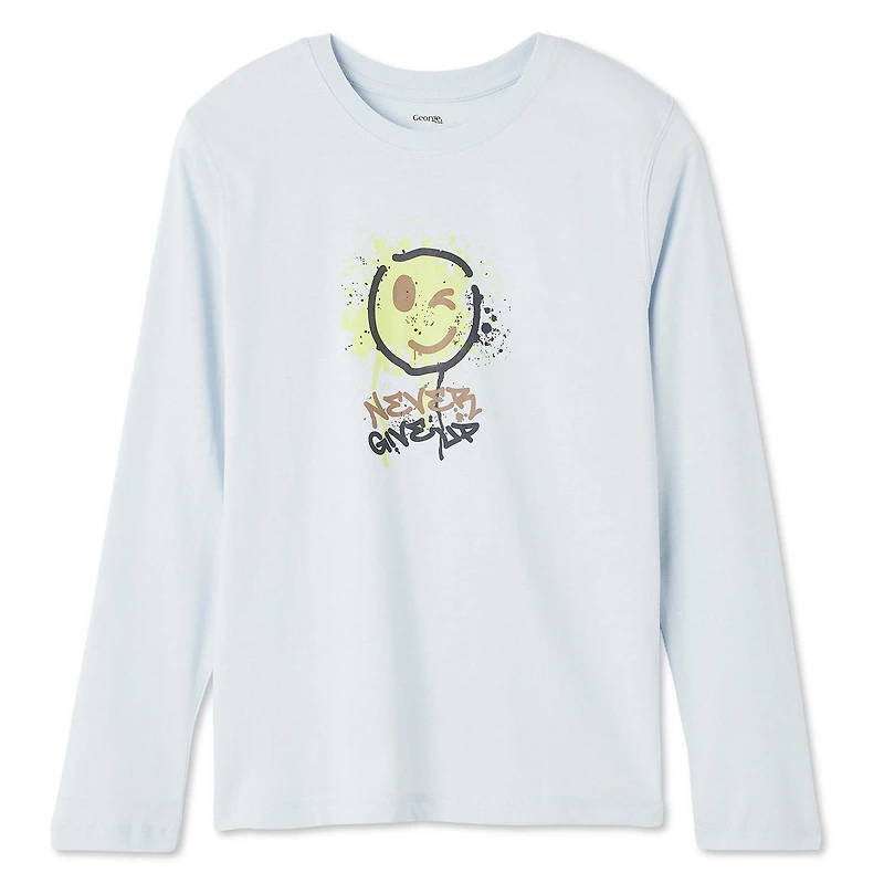 T-shirt à manches longues avec imprimé graphique George pour garçons