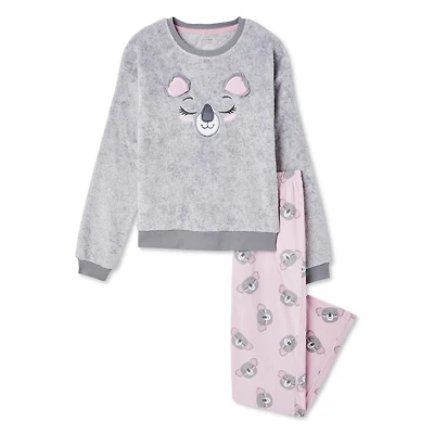 George Girls' Velour Pajama 2-Piece Set