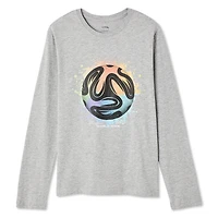 T-shirt à manches longues avec imprimé graphique George pour garçons