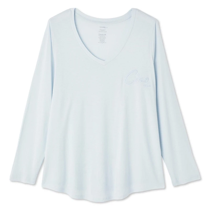 George Women's Plus V-Neckline Tee