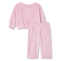 Ensemble 2 pièces en velours George pour bébés filles