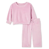 George Baby Girls' Velour 2-Piece Set