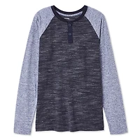 T-shirt henley à manches longues George pour garçons