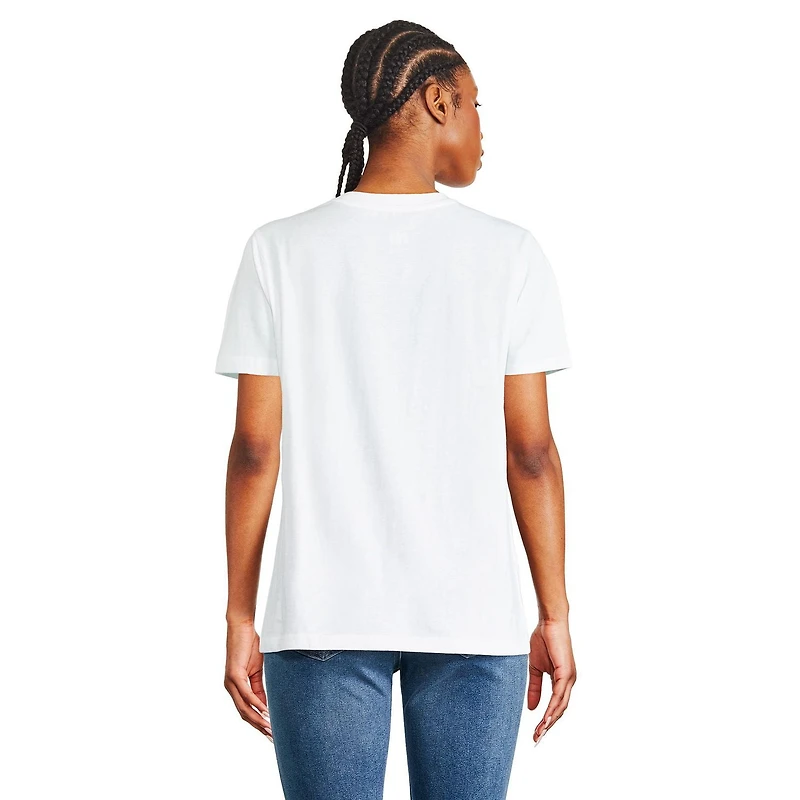 T-shirt à manches courtes Smiley World pour femmes Tailles TP–TG
