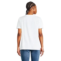 T-shirt à manches courtes Smiley World pour femmes Tailles TP–TG