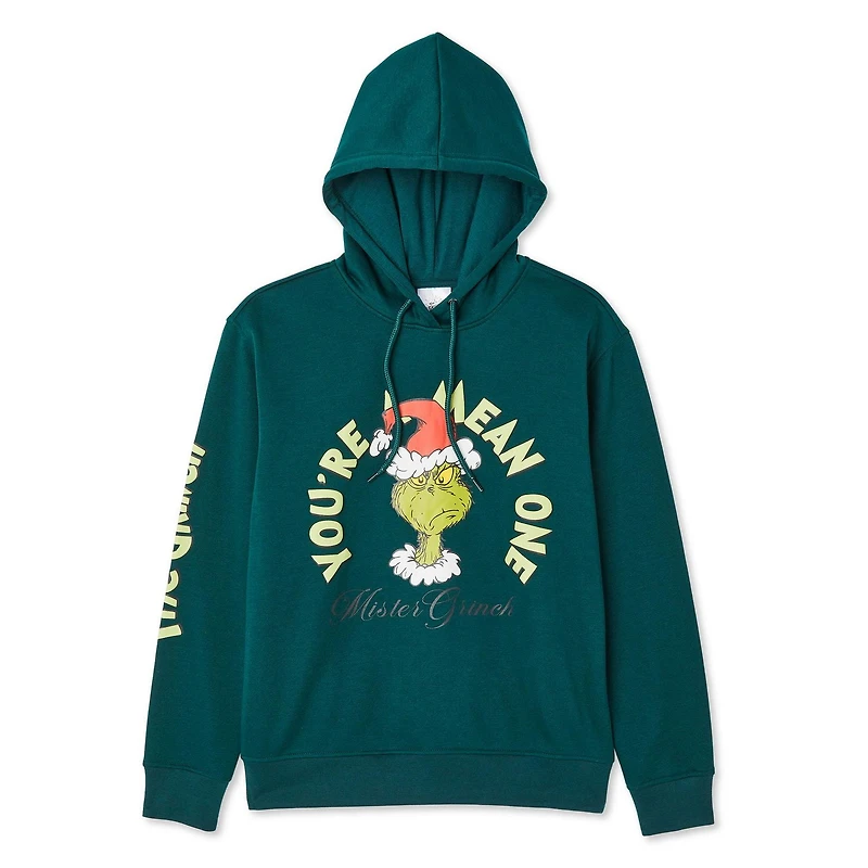 Haut à capuchon en molleton Le Grinch pour femmes Tailles TP–TG