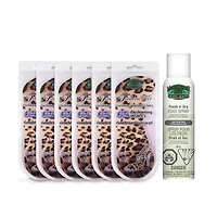 Fashion Feet Gel Cushioning 3/4 Insoles (6 PK) and Foot Spray (85g)