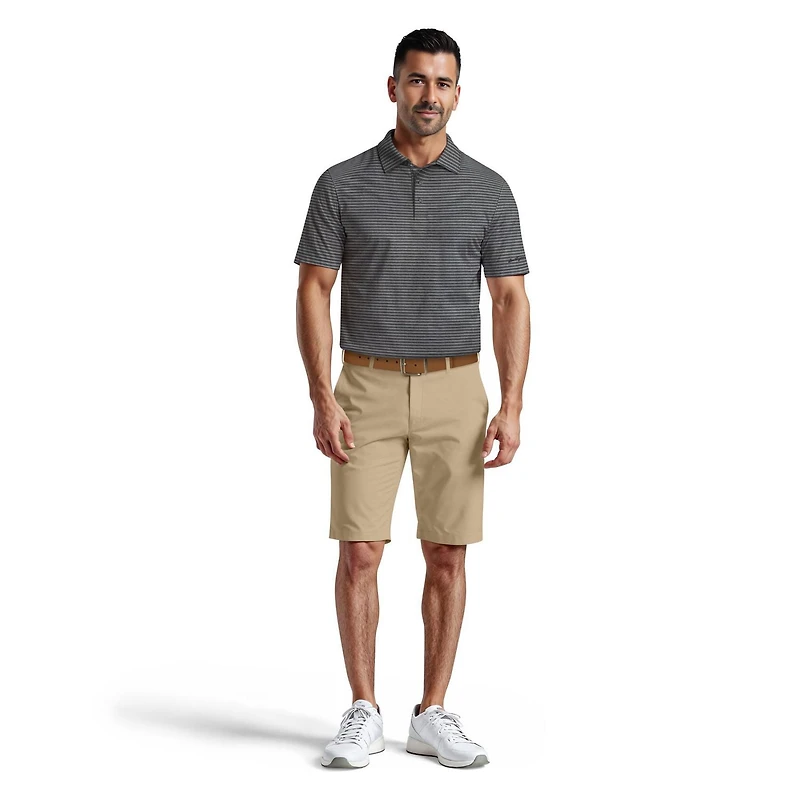 Polo de Golf Homme Manches Courtes Ben Hogan Performance Imprimé Rayures Heather Pour