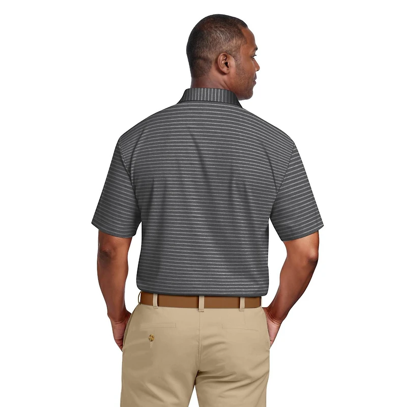 Polo de Golf Homme Manches Courtes Ben Hogan Performance Imprimé Rayures Heather Pour