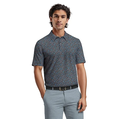 Polo de Golf Homme Manches Courtes Ben Hogan Performance Imprimé Feuilles Micro Automne Pour