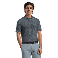 Polo de Golf Homme Manches Courtes Ben Hogan Performance Imprimé Feuilles Micro Automne Pour