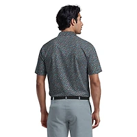 Polo de Golf Homme Manches Courtes Ben Hogan Performance Imprimé Feuilles Micro Automne Pour
