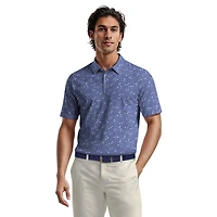 Ben Hogan Performance Men's Fall Micro Leaf Print Golf Polo Shirt,