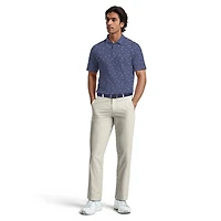 Ben Hogan Performance Men's Fall Micro Leaf Print Golf Polo Shirt,