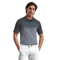 Ben Hogan Performance Men's Heather Asymmetrical Print Golf Polo Shirt,