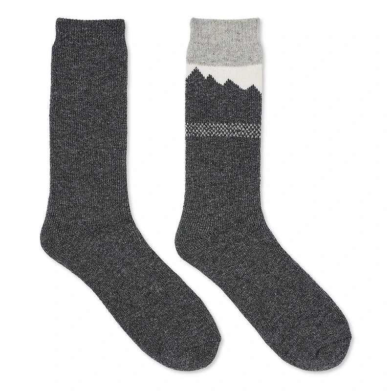 Lot de 2 paires de chaussettes de laine George pour hommes