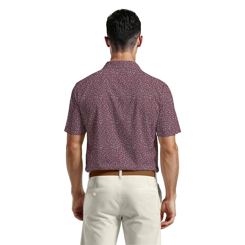 Ben Hogan Performance Men's Geometric Confetti Print Golf Polo Shirt,