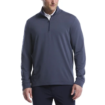 Pull Polo de Golf Homme Manches Longues Ben Hogan Performance Rayures Fines Chiné Léger