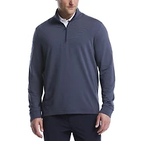 Pull Polo de Golf Homme Manches Longues Ben Hogan Performance Rayures Fines Chiné Léger