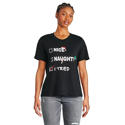George Women's Christmas Short Sleeve Tee