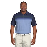 Ben Hogan Performance Men's Heather Asymmetrical Print Golf Polo Shirt