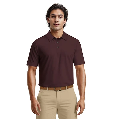Polo de Golf Homme Ben Hogan Performance Jacquard Bicolore Pour