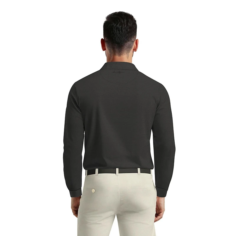 Polo de Golf Homme Manches Longues Ben Hogan Performance Imprimé Rayures Fines