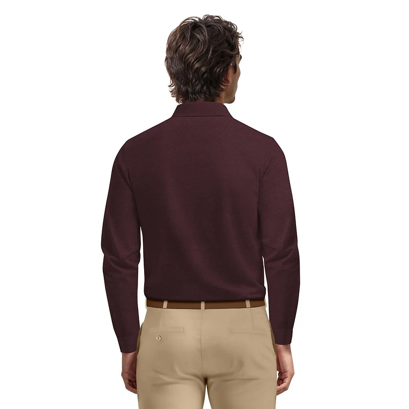 Polo de Golf Homme Manches Longues Ben Hogan Performance Imprimé Rayures Fines